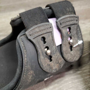 Pr Open Hind Boots, tabs *gc, v.dirty, faded, hair, stains