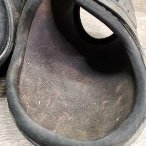 Pr Open Hind Boots, tabs *gc, v.dirty, faded, hair, stains