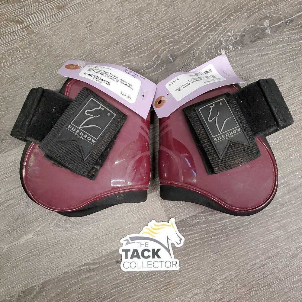 Hind Boots, velcro *gc, dirty, scrapes, residue, scratches, mnr hair