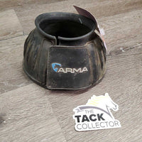 1 ONLY Ribbed Rubber Bell Boot, velcro *gc, dirty, rubs, scratches

