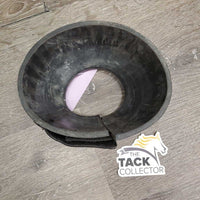 1 ONLY Ribbed Rubber Bell Boot, velcro *gc, dirty, rubs, scratches
