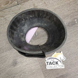 1 ONLY Ribbed Rubber Bell Boot, velcro *gc, dirty, rubs, scratches