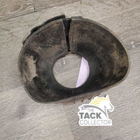 1 ONLY Ribbed Rubber Bell Boot, velcro *gc, v.dirty, gunky, scuffs
