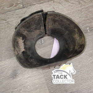 1 ONLY Ribbed Rubber Bell Boot, velcro *gc, v.dirty, gunky, scuffs