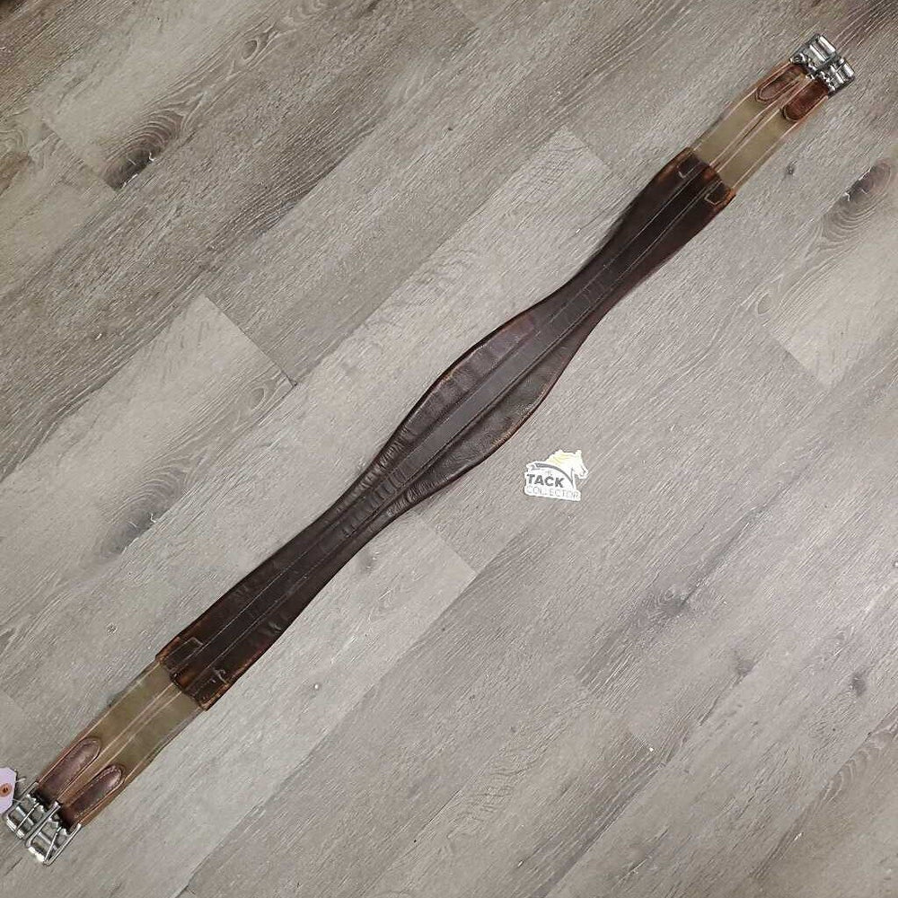 Leather Girth, 2x els *fair, clean, rubs, dirty, UNSTITCHED