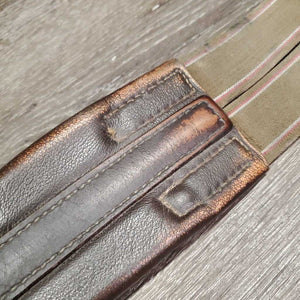 Leather Girth, 2x els *fair, clean, rubs, dirty, UNSTITCHED