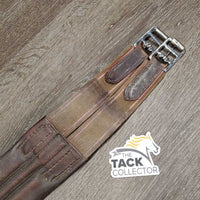 Leather Girth, 2x els *fair, clean, rubs, dirty, UNSTITCHED