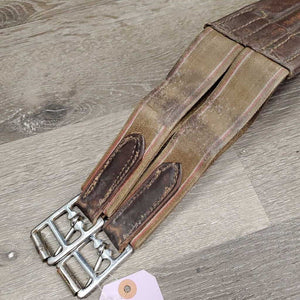 Leather Girth, 2x els *fair, clean, rubs, dirty, UNSTITCHED
