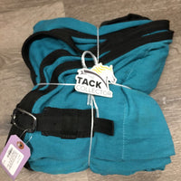 Cotton Stable Blanket 2 legs *gc, v. mnr hair, mnr dirt, snags, puckers, shrunk?, stains?