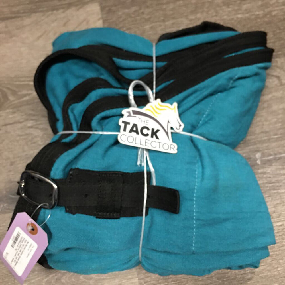 Cotton Stable Blanket 2 legs *gc, v. mnr hair, mnr dirt, snags, puckers, shrunk?, stains?