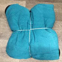 Cotton Stable Blanket 2 legs *gc, v. mnr hair, mnr dirt, snags, puckers, shrunk?, stains?