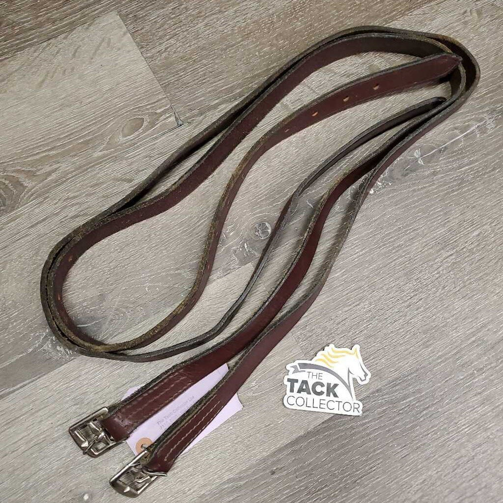 Thick Sitrrup Leathers *vgc, mnr dents, scrapes, rubs, stiff, dry, xholes, slice