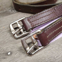 Thick Sitrrup Leathers *vgc, mnr dents, scrapes, rubs, stiff, dry, xholes, slice
