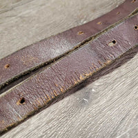 Thick Sitrrup Leathers *vgc, mnr dents, scrapes, rubs, stiff, dry, xholes, slice
