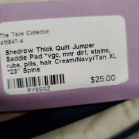 Thick Quilt Jumper Saddle Pad *vgc, mnr dirt, stains, rubs, pills, hair
