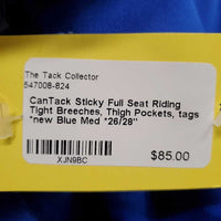 Sticky Full Seat Riding Tight Breeches, Thigh Pockets, tags *new
