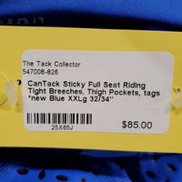 Sticky Full Seat Riding Tight Breeches, Thigh Pockets, tags *new
