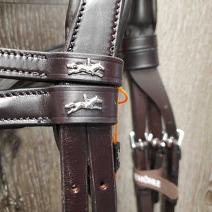 Rsd/Padded Bridle, Crank, 2x Browbands, tag *new