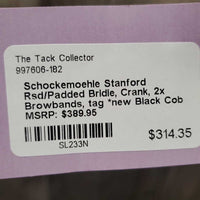 Rsd/Padded Bridle, Crank, 2x Browbands, tag *new
