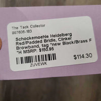 Rsd/Padded Bridle, Clinker Browband, tag *new
