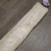 Hvy Nylon Web Fleece Lined Surcingle, 8 Rings *N0 Straps, gc, dirt, hair
