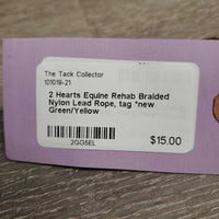 Braided Nylon Lead Rope, tag *new