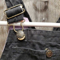 JUNIORS Canvas Coveralls *gc, faded, dirty, hairy, seam puckers