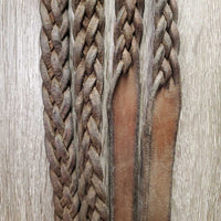 Flat Leather Bridle, Laced Reins *gc, dirt, stains, loose keepers, older, cracks
