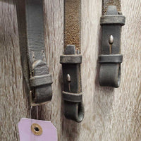 Rsd Leather Bridle, Thick Braided Reins *gc, dirt, scraped edges, tight keepers, loose browband