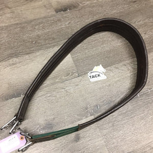 Flat Synthetic Leather Girth 1x Elastic *gc/fair, creases, dents, rubs, faded, scrapes, mnr dirt, stiff, dry, hairy seams
