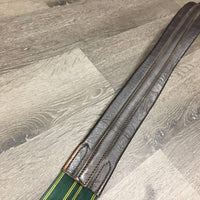 Flat Synthetic Leather Girth 1x Elastic *gc/fair, creases, dents, rubs, faded, scrapes, mnr dirt, stiff, dry, hairy seams