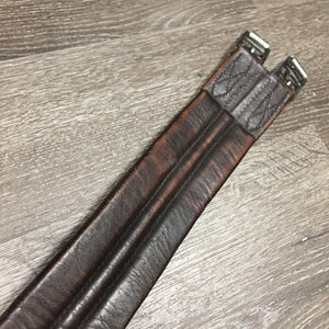 Flat Synthetic Leather Girth 1x Elastic *gc/fair, creases, dents, rubs, faded, scrapes, mnr dirt, stiff, dry, hairy seams