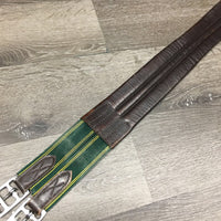 Flat Synthetic Leather Girth 1x Elastic *gc/fair, creases, dents, rubs, faded, scrapes, mnr dirt, stiff, dry, hairy seams
