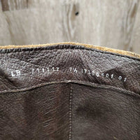 Tall Soft Leather Western Style Boots, inner Zips *gc, stains, rubs, faded, stains, scratches