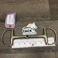 VINTAGE Narrow Small D Ring Bit *gc, chews, scratches, stains, gunk, joints: loose, 1 pulled
