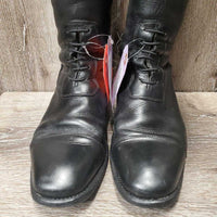 Field Boots, zips *gc, clean, replaced zippers, rubs, mnr scuffs, mismatched snaps, polished :)
