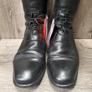 Field Boots, zips *gc, clean, replaced zippers, rubs, mnr scuffs, mismatched snaps, polished :)