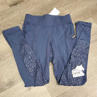JUNIORS Sticky Full Seat Riding Tight Breeches, Pull On *gc, seam rubs, dry & peeling stickies, seat & legs: rubs & v.pilly
