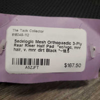 Mesh Orthopaedic 3-Ply Rear Riser Half Pad *xc/vgc, mnr hair, v. mnr dirt
