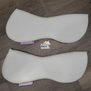 Pr Memory Foam Half Pad INSERTS ONLY *gc, mnr hair, dirt, dingy, stains, pills, threads