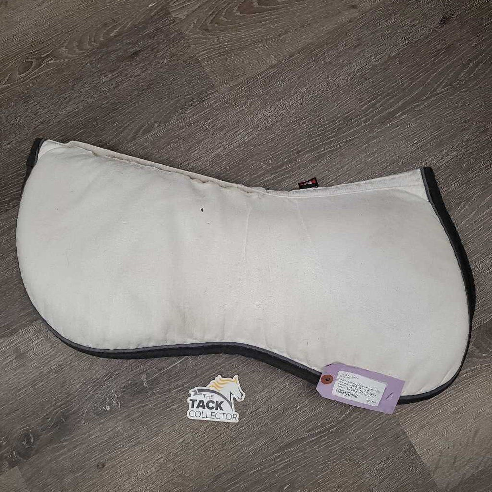 Memory Foam Half Pad *gc, mnr hair, faded, dirt, dingy, puckers, pills, binding rubs, weak velcro