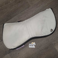 Memory Foam Half Pad *gc, mnr hair, faded, dirt, dingy, puckers, pills, binding rubs, weak velcro