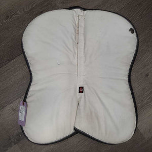 Memory Foam Half Pad *gc, mnr hair, faded, dirt, dingy, puckers, pills, binding rubs, weak velcro