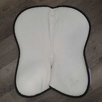 Memory Foam Half Pad *gc, mnr hair, faded, dirt, dingy, puckers, pills, binding rubs, weak velcro
