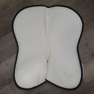 Memory Foam Half Pad *gc, mnr hair, faded, dirt, dingy, puckers, pills, binding rubs, weak velcro