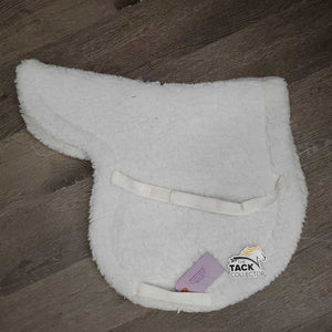 Fleece Fitted Hunter Saddle Pad *gc, mnr hair, clumpy, pills, dingy underside, threads