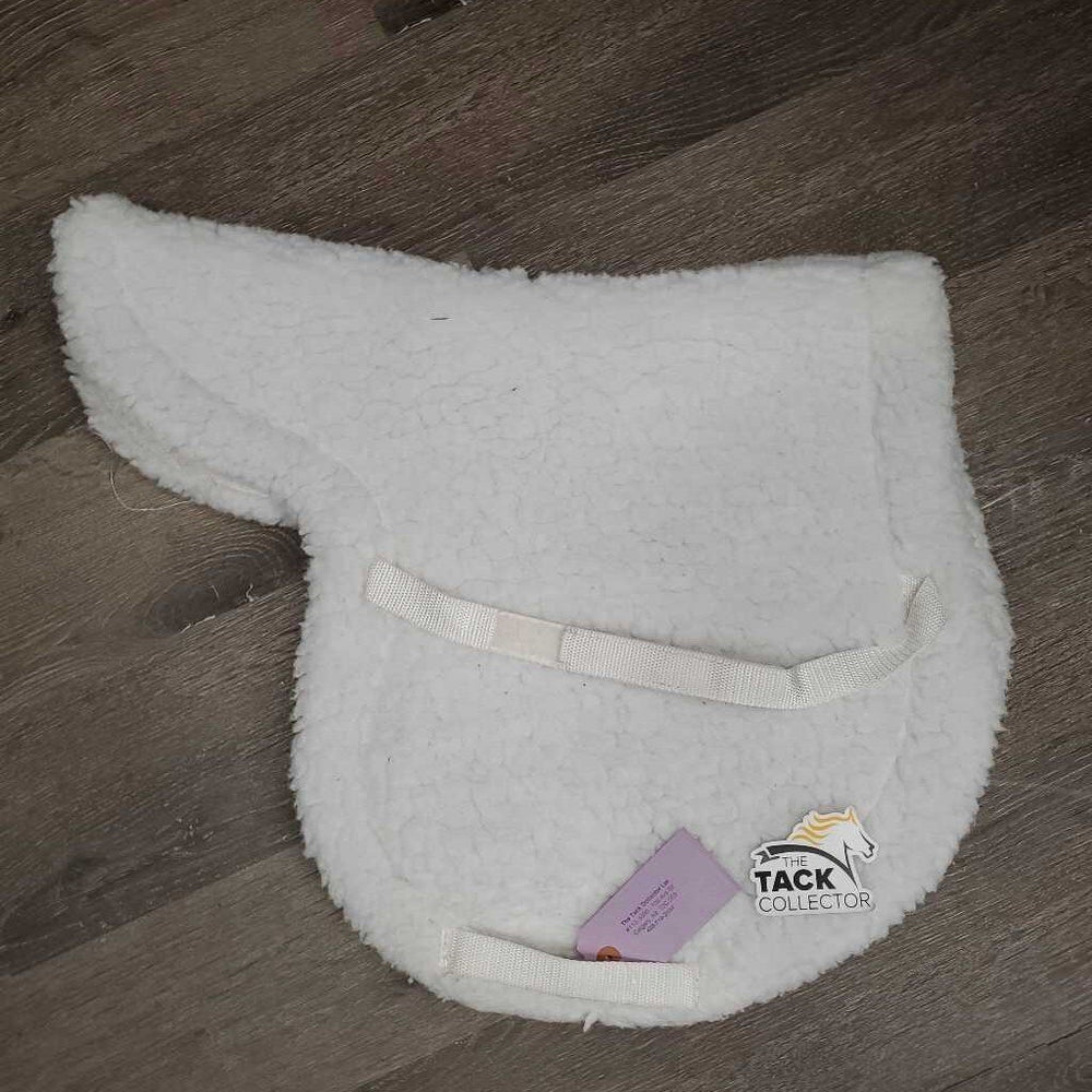 Fleece Fitted Hunter Saddle Pad *gc, mnr hair, clumpy, pills, dingy underside, threads