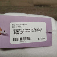 2 Fleece No Bow Leg Quilts *vgc, clean, hair, clumpy
