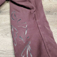 JUNIORS Hvy EuroSeat Breeches *gc, dirt, pilly, rubs, faded, snags
