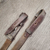 Plain Reins *fair, v.stiff, v.dry, v.rough back, twisted, dirt/film

